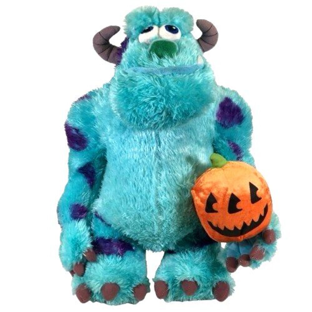 Gemmy Disney Pixar Monsters Inc Sulley Plush Halloween w/Pumpkin Door Greeter